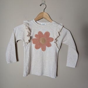 Oh Baby Toddler Long Sleeve Shirt with Flower Design